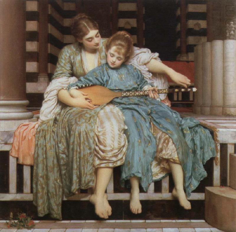 Lord Frederic Leighton the music lesson china oil painting image